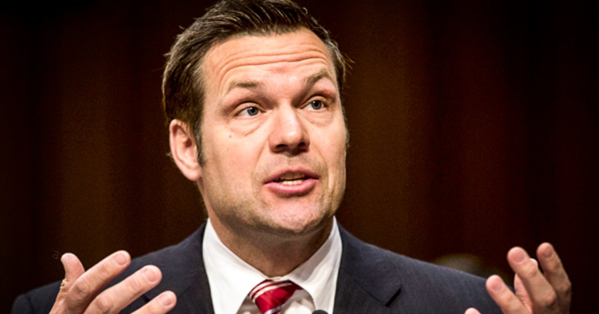 Republican Kris Kobach Is Hell-Bent On Suppressing Minority Votes – Majority Report