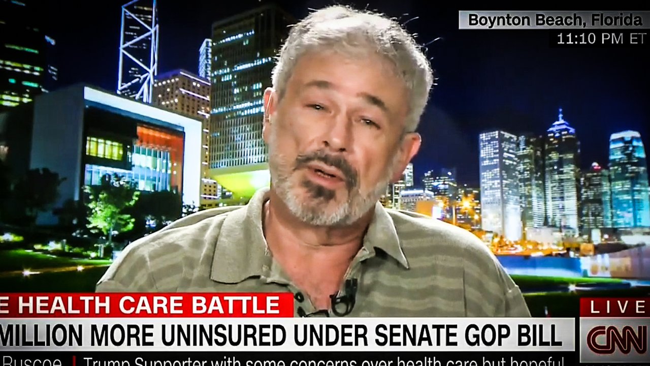 Trump Supporter Gets Emotional On CNN, Says His Family Will Lose Healthcare Under Republican Plan