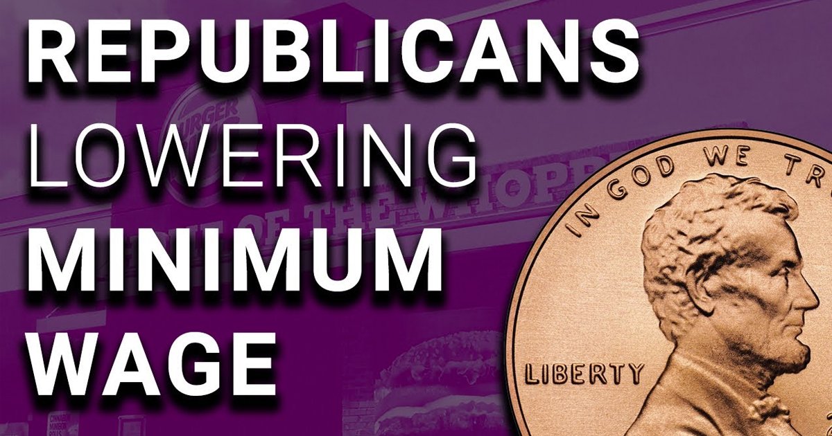 Republicans DECREASING Minimum Wage In Many States – David Pakman Show