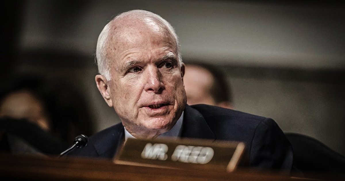 McCain Hurries Back to Senate After Cancer Diagnosis To Vote For Trumpcare