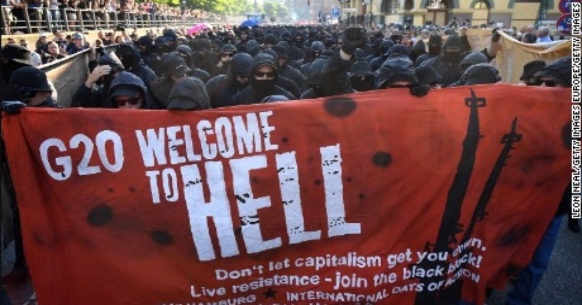 Massive Protests Taking Place at G20 Summit