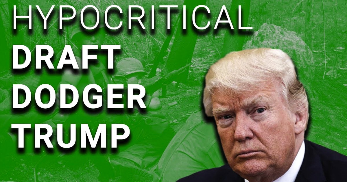 Draft Dodger Trump Slams Veteran Over Military Service – David Pakman Show