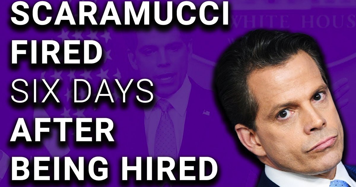 That Was Fast: Anthony Scaramucci ALREADY Fired – David Pakman Show