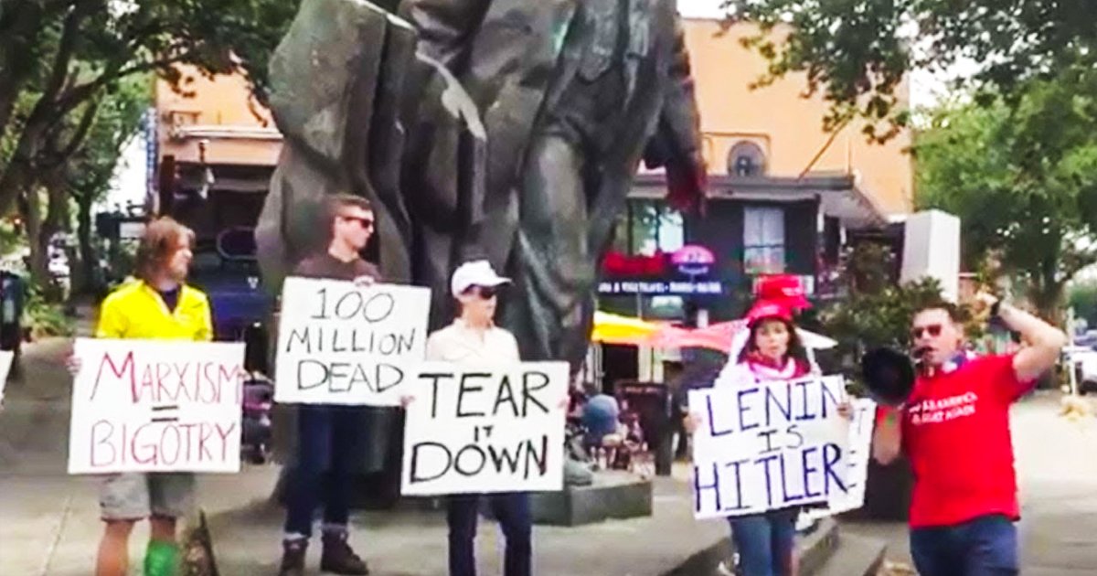 Alt-Right Statue Protest Just Sad – The Young Turks