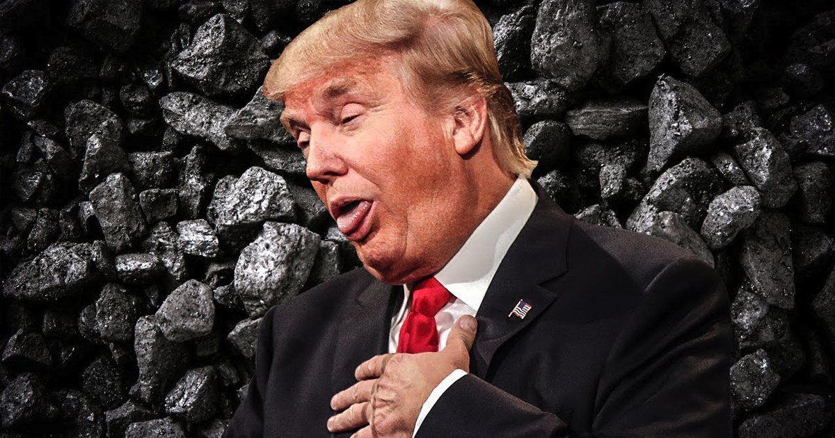 Trump Thinks Clean Coal Means That Workers Literally Hand Wash Pieces Of Coal