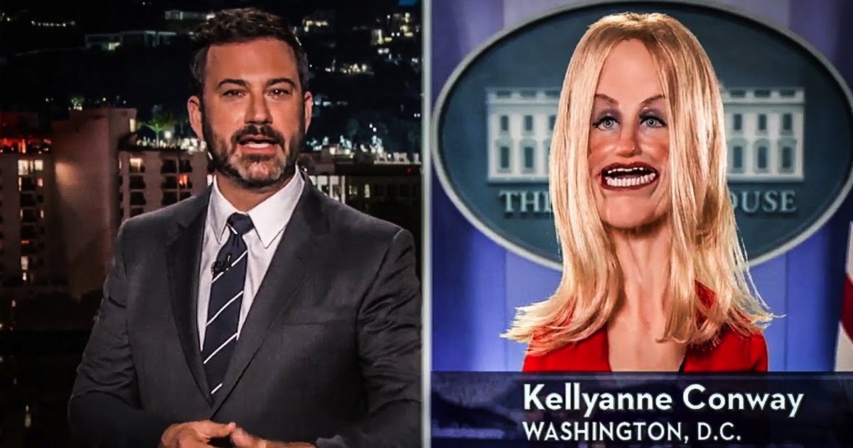 Jimmy Kimmel And Puppet Kellyanne Conway Discuss Trump’s Failing Damage Control Efforts