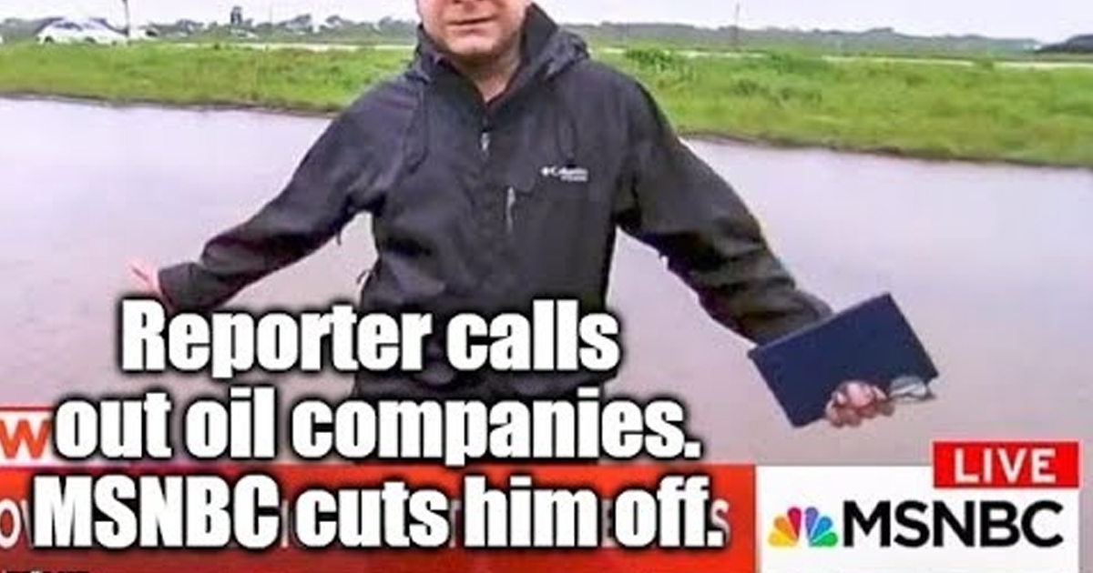 MSNBC Cuts Off Reporter Who Calls Out Oil & Gas Companies – Redacted Tonight