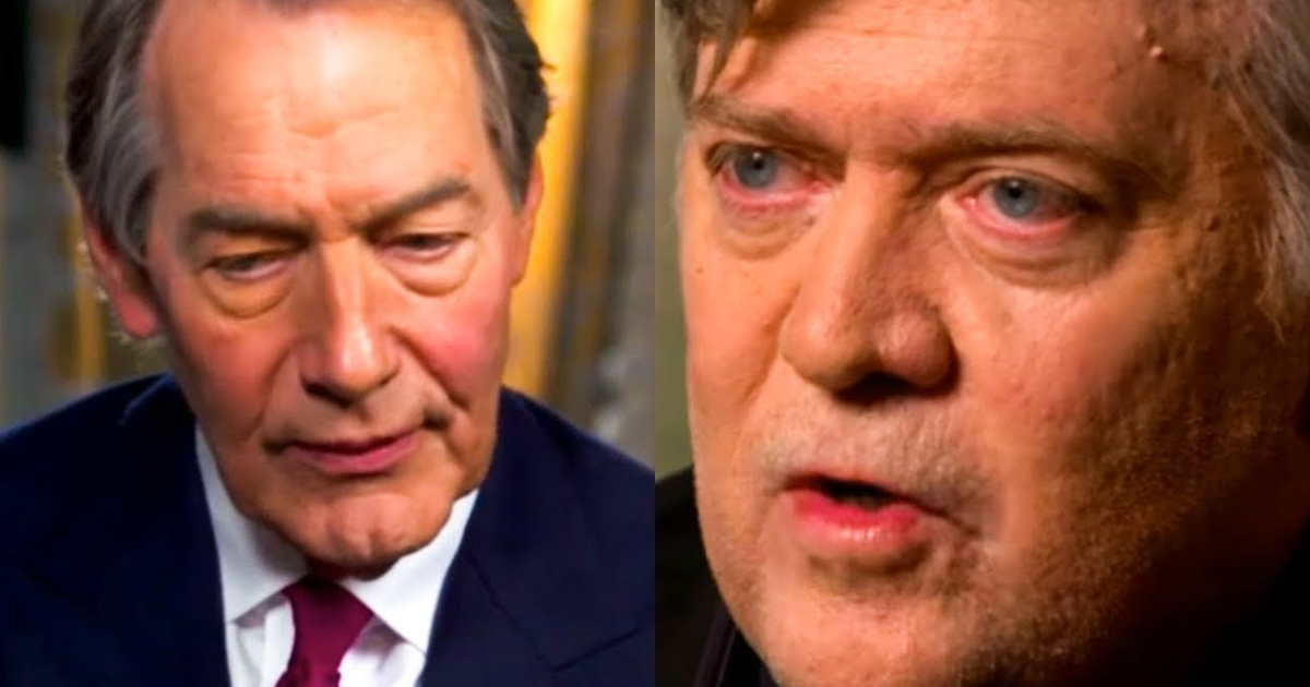 Bannon Accuses Charlie Rose of “Leftism” for Bringing Up Historical Facts – The Majority Report