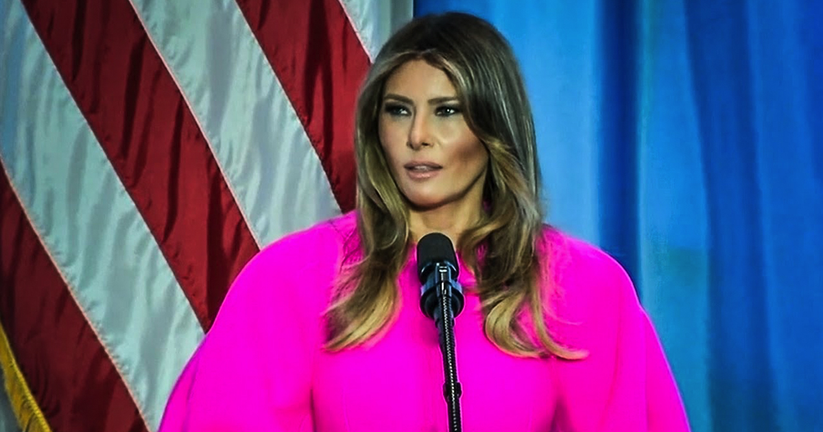 Melania Trump Gives Anti-Bullying Speech, Never Mentions Her Husband’s Horrible Behavior