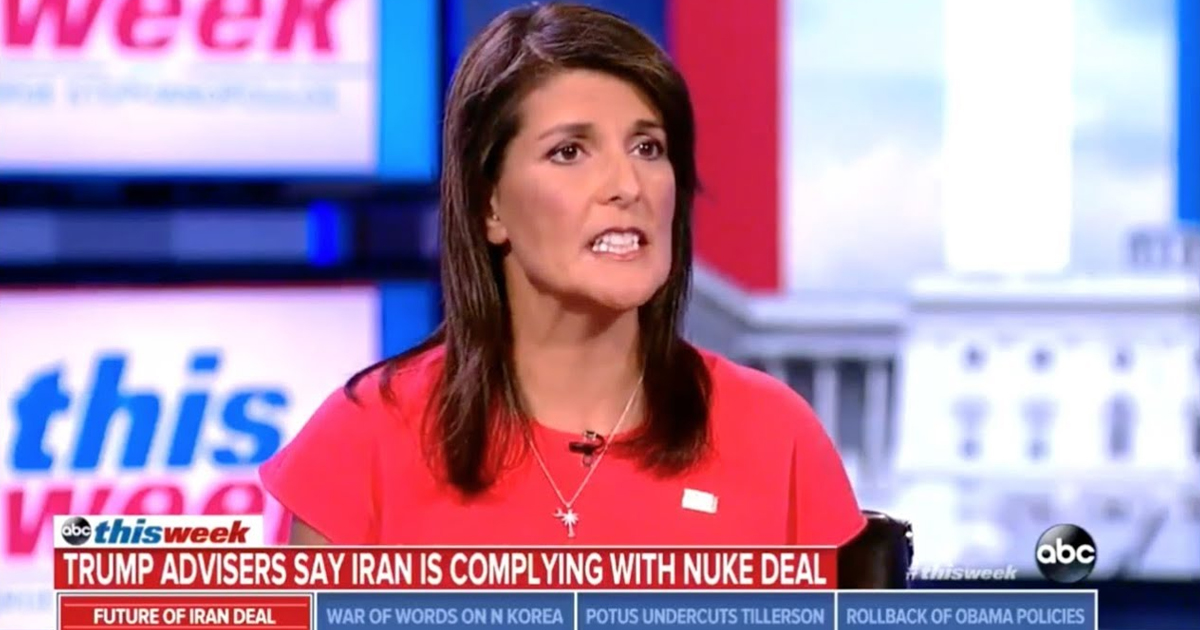 Nikki Haley Stumbles Through Explanation Of trump’s Iran Deal Nonsense – The Majority Report