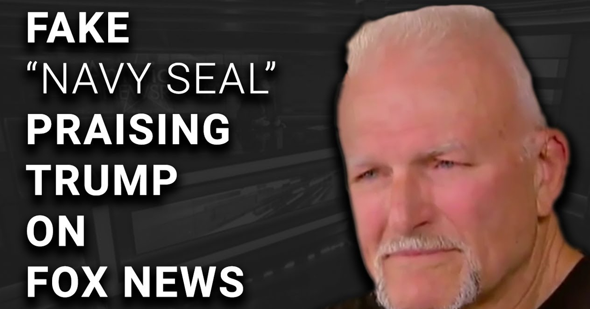 AGAIN: Fox News Pro-Trump “Retired Navy Seal” a Fake – David Pakman Show