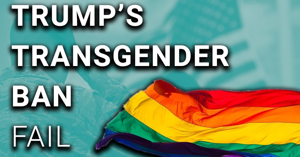 Trump Transgender Military Ban Shut Down by Court – David Pakman Show